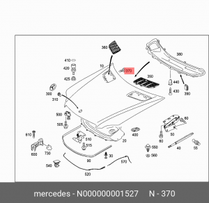 винт  самонарезающий 4,8х13 (45104777821490) N 000000 001527 MERCEDES BENZ
