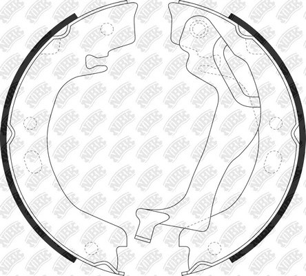 Колодки тормозные барабанные TOYOTA COROLLA 2002-2007 FN0648 FN0648 NIBK