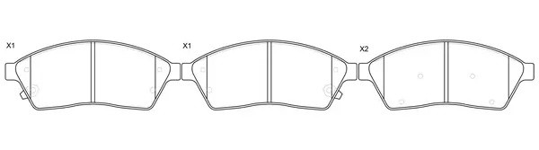 Колодки тормозные передние CADILLAC SRX 09- BP51006 BP51006 SB NAGAMOCHI