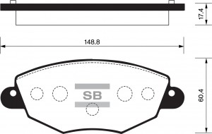 Колодки тормозные FORD Mondeo 3 (1.8/2.5/2.0 D) (00-) JAGUAR X-Type передние (4ш SP2030 SANGSIN