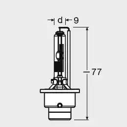 Лампа ксеноновая D2R 35W P32d-3 4100K 85V 2800лм OSRAM 66250 OSRAM