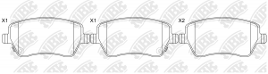 Колодки тормозные ЛАДА Vesta,Largus RENAULT Logan,Clio NISSAN Micra,Note передни PN9805 NIBK