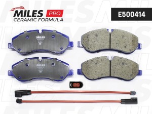 Колодки тормозные передние (Смесь CERAMIC серия PRO) FORD TRANSIT 14-/CUSTOM 12- E500414 MILES