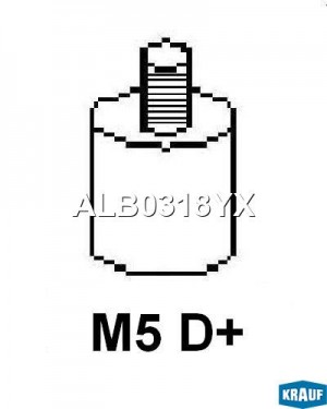 Генератор VW Golf 3 (90A,14V) KRAUF ALB0318YX KRAUF