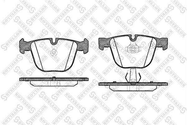 892 00=571991B !колодки дисковые з.\ BMW E65/E66 4.5/6.0/4.0D 01> 903-000-SX STELLOX