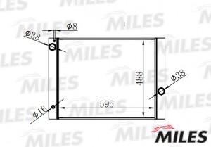 Радиатор BMW 5 (01-10) E60/E61 2.0-3.0 A/MT паяный ACRB116 ACRB116 MILES