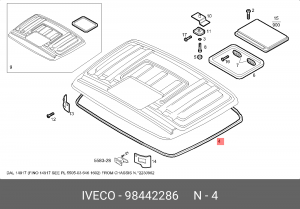 98442286 Прокладка 98442286 IVECO