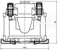 Суппорт тормозной передний правый d=48 мм CF 202502 TRIALLI