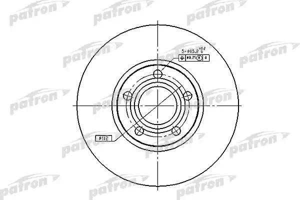 Тормозной диск PBD2651 (DF2651) PBD2651 PATRON