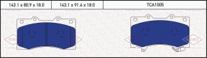 колодки дисковые перед.!\ NISSAN Patrol 10> TCA1005 TATSUMI