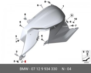 Шайба фиксирующая 07 12 9 934 330 BMW