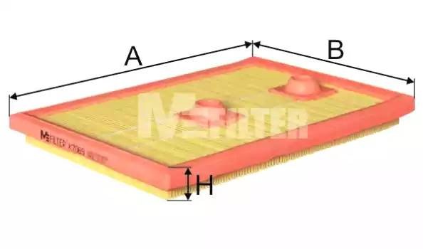 фильтр воздушный!\ Audi A3, VW Golf 1.2/1.4TSi 12> K7069 MFILTER AUTOMOTIVE FILTERS