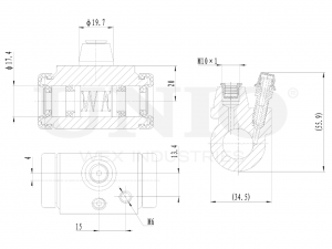 Цилиндр тормозной колесный BRC-20502 UNIO