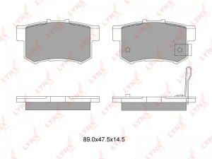 Колодки тормозные задние подходит для HONDA Accord 03/Civic 01-05/Legend 96/Prel BD-3402 LYNXAUTO