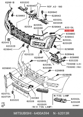 MITSUBISHI PAJERO/MONTERO (2007>) 6400A594 MITSUBISHI