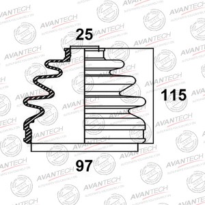 Пыльник привода Avantech BD0310 AVANTECH