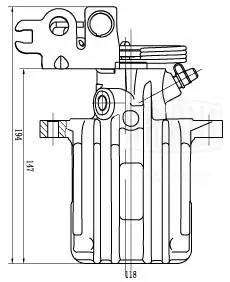 Суппорт торм. для а/м VW Caddy 04- зад. лев. d38мм CF002035 CF002035 TRIALLI