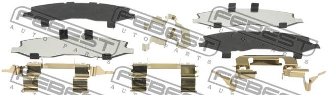 Комплект монтажный для дисковых колодок INFINITI G35/37/25 SEDAN 2006-2013 0203- 0203-Z50F FEBEST