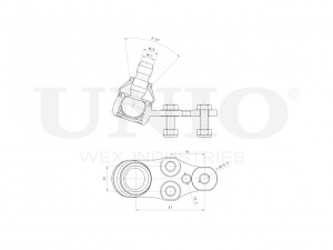 Опора шаровая передняя нижняя SSP-20075 UNIO