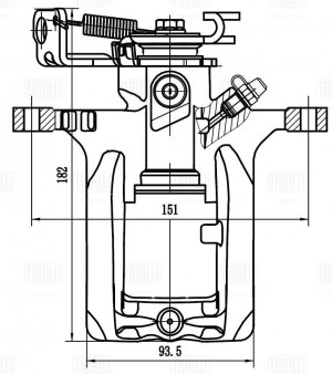 Суппорт торм. Opel Astra J (10-)/Zafira C (11-) зад. прав. d=40мм (CF 203002) CF 203002 TRIALLI