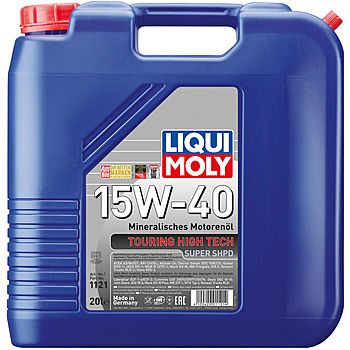 Масло моторное минеральное THT Super SHPD 15W-40 CI-4/SL A3/B4/E7 20л 1121 1121 LIQUI MOLY