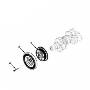 Шкив коленчатого вала КАМАЗ Камминз ISBe, ISDe (5255204) (Haffen) 0507 HAFFEN