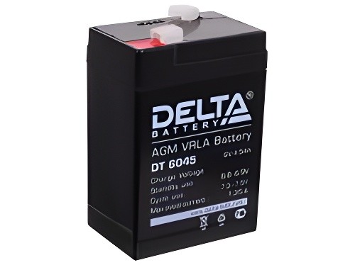 аккумуляторная батарея! 6V 4.5Ah 70x47x107\ DT 6045 DELTA BATTERY