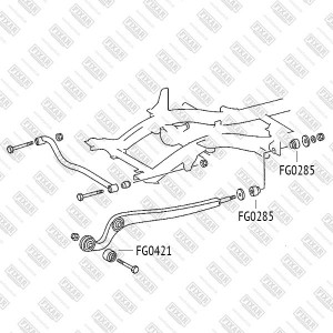 MB G-CLASS 4шт на авто FG0421 FIXAR
