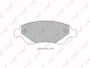 Колодки тормозные передние подходит для CITROEN C1 1.0-1.4D 05, PEUGEOT 107 1.0- BD-6103 LYNXAUTO