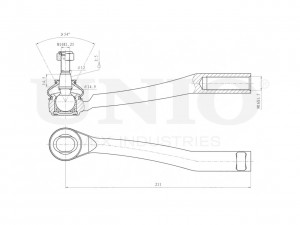 Наконечник рулевой левый SSP-10105 UNIO