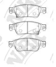 Колодки тормозные INFINITI G35,37,25 (06-),Q60,G,QX50,EX (07-) передние (4шт.) N PN0388 NIBK