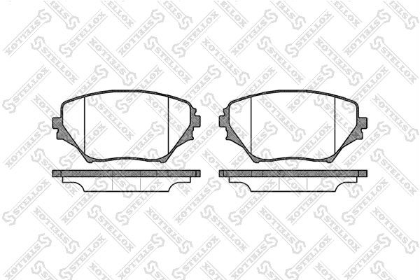 813 00=224555=D2202-01 !колодки дисковые п.\ Toyota RAV4 1.8/2.0 WTi/2.0D4-D 00> 824-000B-SX STELLOX