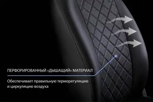 SC.6017.2 Авточехлы, Lada Largus / Largus Cross Sw (2 места) 2021-, экокожа, ром SC.6017.2 RIVAL