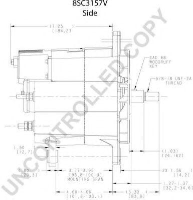 Генератор 28В, 175А 8SC3157V Prestolite (8SC3009ZA, 3629351, 3001117, 281004012) 8SC3157V PRESTOLITE ELECTRIC