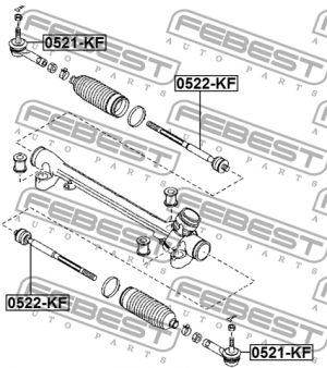 Наконечник рулевой 0521-KF 0521-KF FEBEST