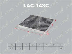 Фильтр салонный угольный LAC-143C LYNXAUTO