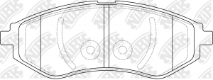 Колодки тормозные CHEVROLET Aveo передние (4шт.) NIBK PN0370 NIBK