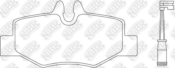 PN0407W-NIBK колодки дисковые задние!\ MB W639 Viano 3.0/3.2/2.2i 03> PN0407W NIBK