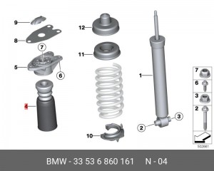 Дополнительный амортизатор Зд 33 53 6 860 161 BMW
