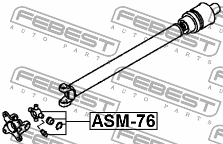 Крестовина карданного вала MITSUBISHI PAJERO III 00-06 (25x78) ASM-76 ASM-76 FEBEST