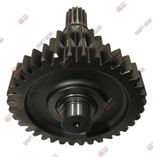 Вал промежуточный демультипликатора (длинный) КПП 9JS180A, Маз 18222 SHAFT