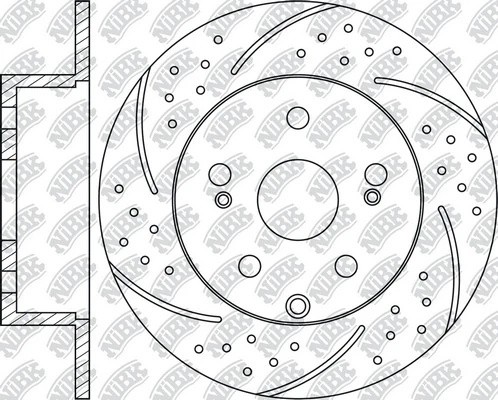 Диск тормозной Performance SUBARU FORESTER 05-/IMPREZA 08-/LEGACY 07-/OUTBACK 08 RN1529DSET NIBK