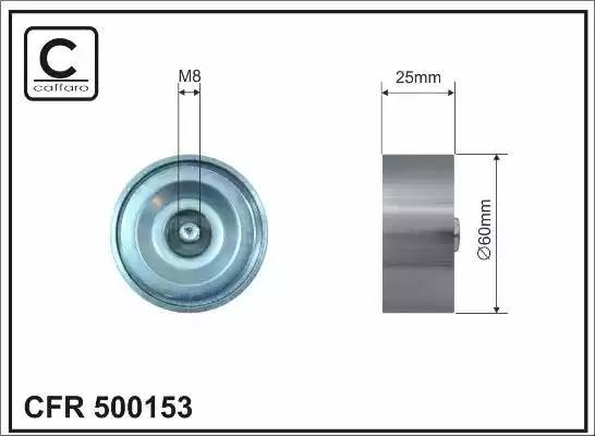 РОЛИК ГЕНЕРАТОРА ОБВОДНОЙ РЕНО K4M , K4J +AC, F4P, LOGAN 10->, NISSAN ALMERA (G1 500153 CAFFARO