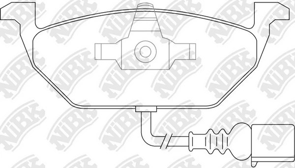 Колодки тормозные VW Polo (01) (1.2/1.9 D) SKODA Fabia передние (4шт.) NIBK PN0148W NIBK