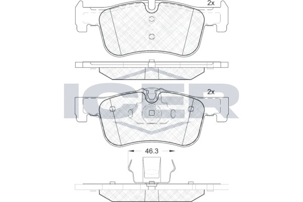 182063 колодки дисковые передние!\ BMW 1 F20 1.6i/1.8i/2.0D 11> 182063 ICER