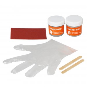 Клей эпоксидный "AIRLINE" Жидкий металл (160 г) (2-х компонентный, ремкомплект) ADGC017 AIRLINE