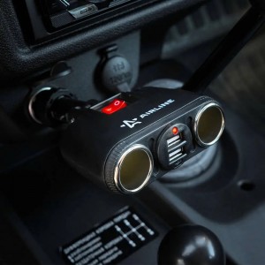 Разветвитель прикуривателя 2-х гнездовой 12V 2USB AIRLINE ASP-2TU-08 AIRLINE