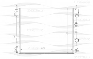 Радиатор RENAULT Logan/Sandero 04- KK0184 KK0184 FREE Z