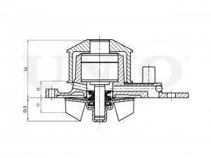 Помпа водяная WAP-10115 UNIO