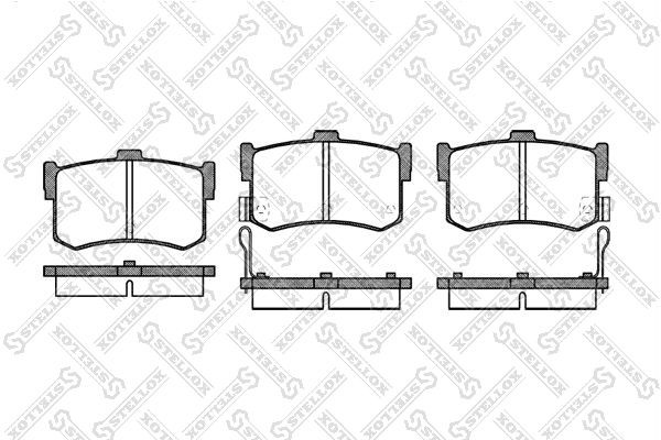 242 02=222617!колодки дисковые з.\ Hyundai Sonata 1.8i/2.0i 16V/3.0i 16V с ABS 9 253-002-SX STELLOX